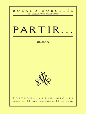 cover image of Partir...